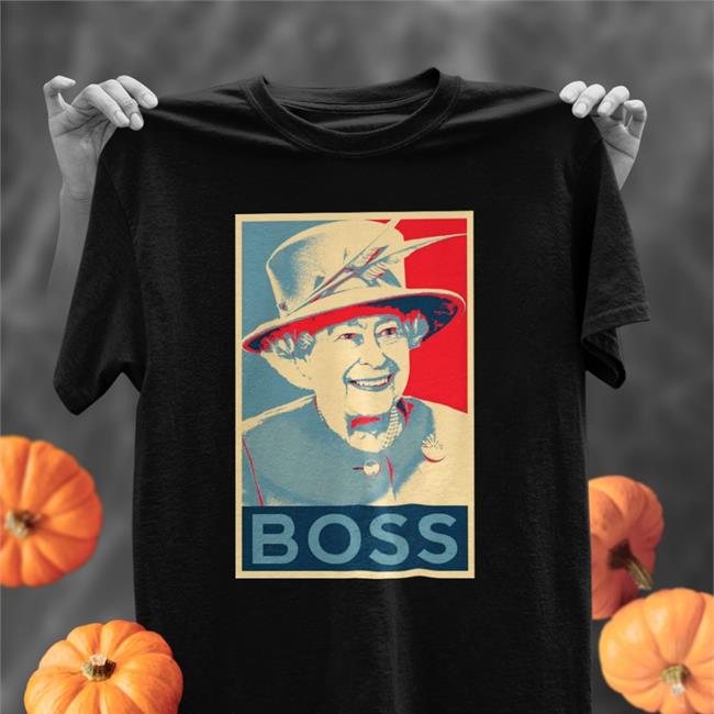 Printerval FR Elizabeth Boss Son Altesse Royale Reine D'angleterre T-Shirt Black