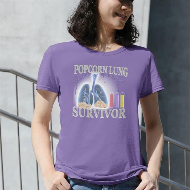 Hard Shirts Merch Popcorn Lung Survivor Shirt Hardshirts777 Tiktok