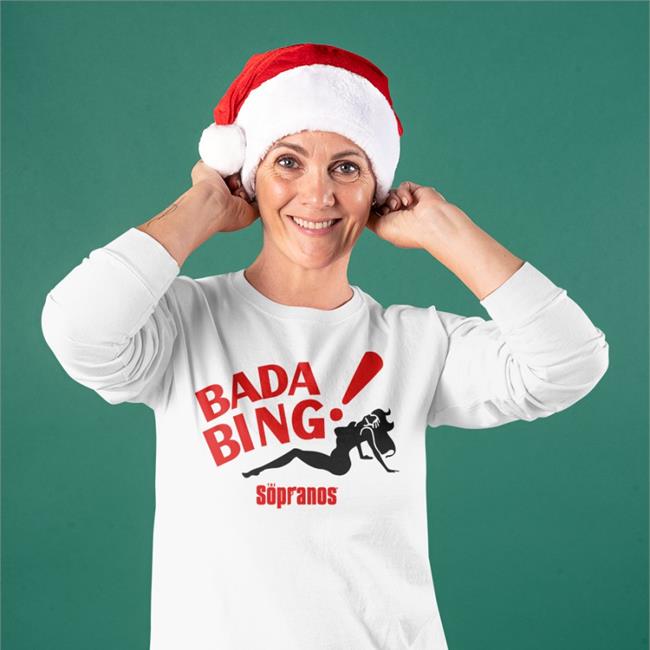 White The Sopranos Bada Bing Shirt Mia