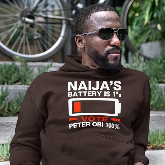 Naija's Battery Is 1% Vote Peter Obi 100% Shirt Drpenking Doctör Penking