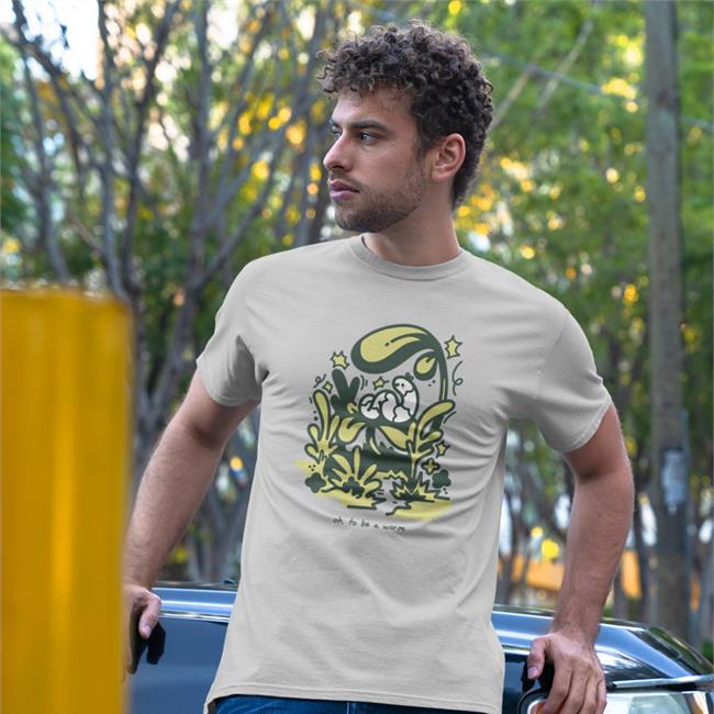 Oh To Be A Worm Shirt White