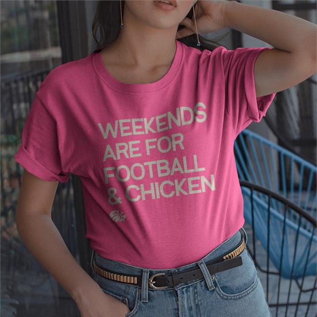 MrsHopkins96 Weekends Are For Football And Chicken Hoodie