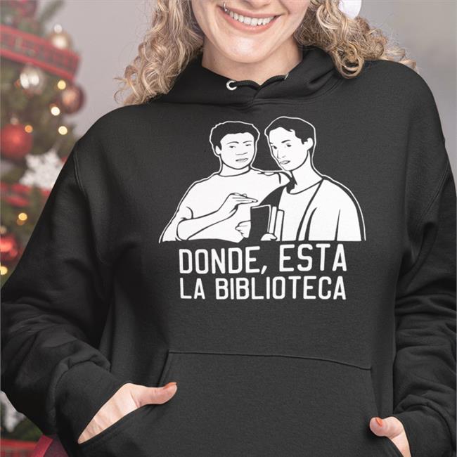 Community (Tv Show) Subreddit Donde Esta La Biblioteca Shirt Black