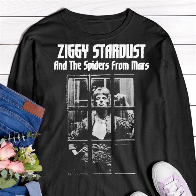 David Bowie Ziggy Stardust And The Spiders From Mars Tee Shirt