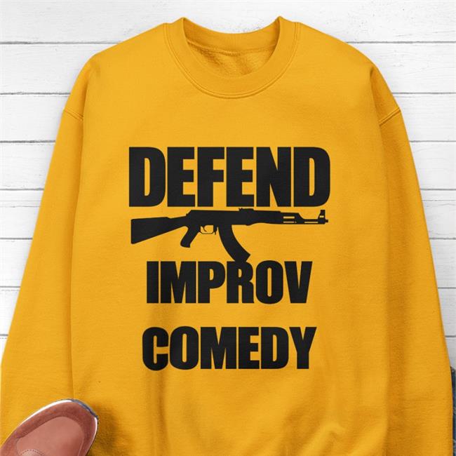 Tom Cecil Defend Improv Comedy Shirt White