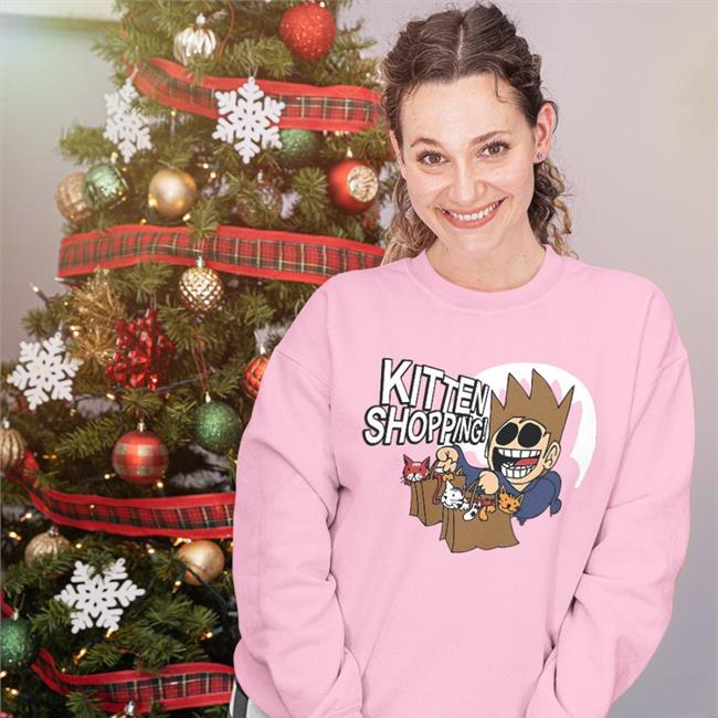 Kitten Shopping Sweatshirt