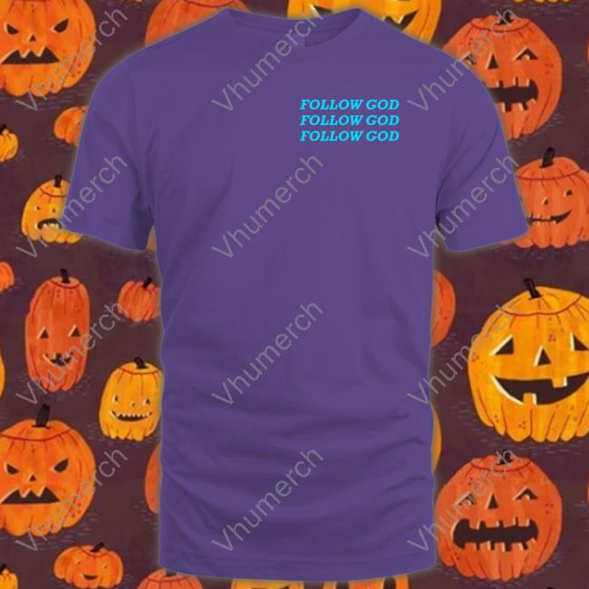 Speedy Updates Wearing Follow God Shirt