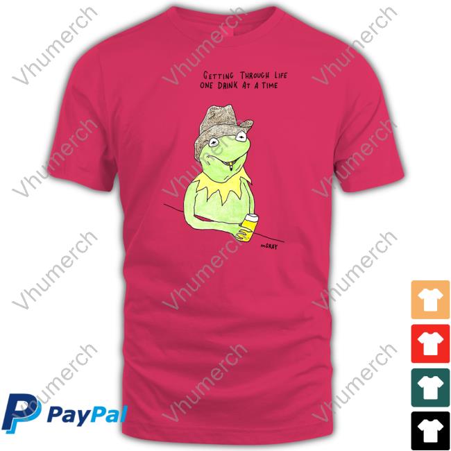 Reallygoodartist Merch Getting Through Life Drink At A Time Long Sleeve T Shirt