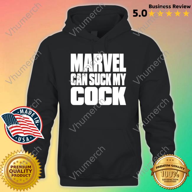 Marvel Can Suck My Cock Hooded Sweatshirt