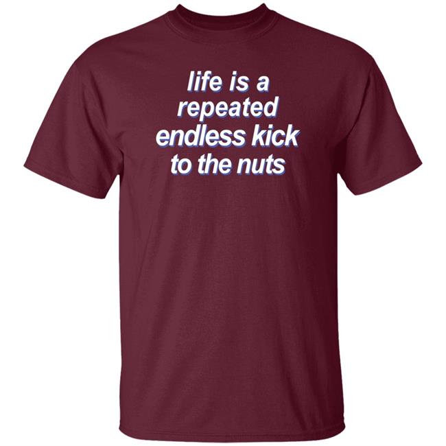 Shirts That Go Hard Life Is A Repeated Endless Kick To The Nuts Shirt Life Is A Repeated Endless Kick To The Nuts Shirt Shirts That Go Hard