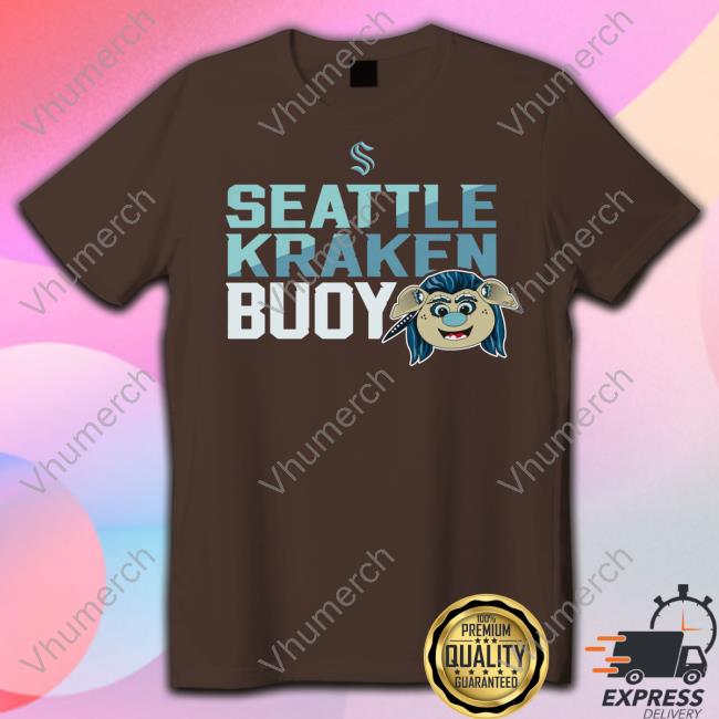 Toddler Seattle Kraken Deep Sea Blue Mascot Head Shirts Seattle Kraken Buoy Hooded Sweatshirt