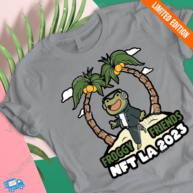 Froggy Friends Nft La 2023 Hoodied Sweatshirt FroggyFriendNFT
