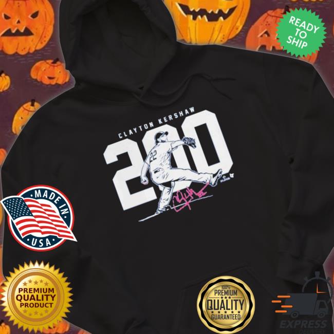Clayton Kershaw The Claw 200 Wins T- shirt Clayton Kershaw The Claw 200 Wins tee shirt