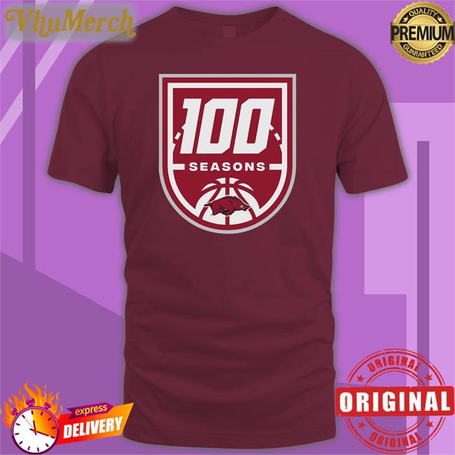 Arkansas Razorbacks Shop Men's Basketball 100 Seasons Long Sleeve Tee Shirt