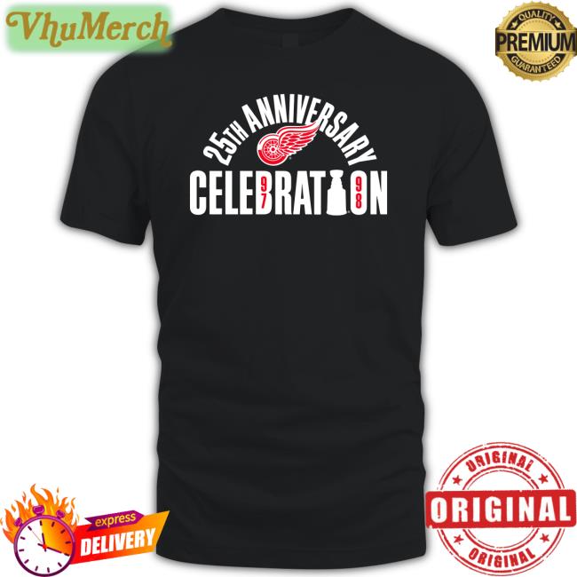 25Th Anniversary Celebration Sweatshirt Detroit Red Wings