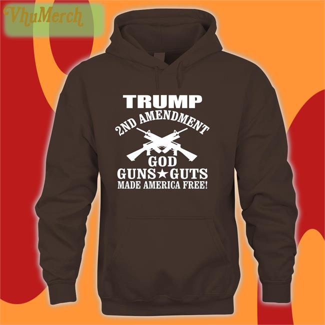 Ron Filipkowski Trump 2nd Amendment God Guns Guts Made America Free Shirt Tee Shirt Black Trump 2nd Amendment God Guns Guts Made America Free Shirt Tee