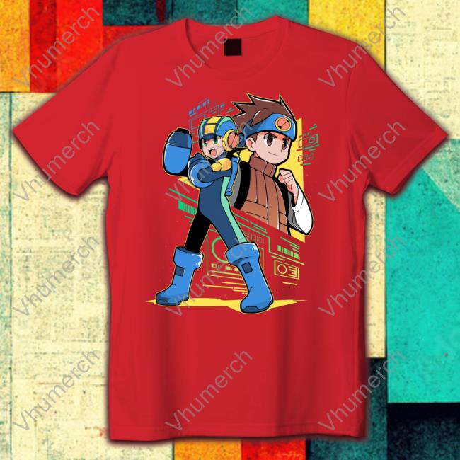 Megaman Store Mega Man And Lan Hoodie