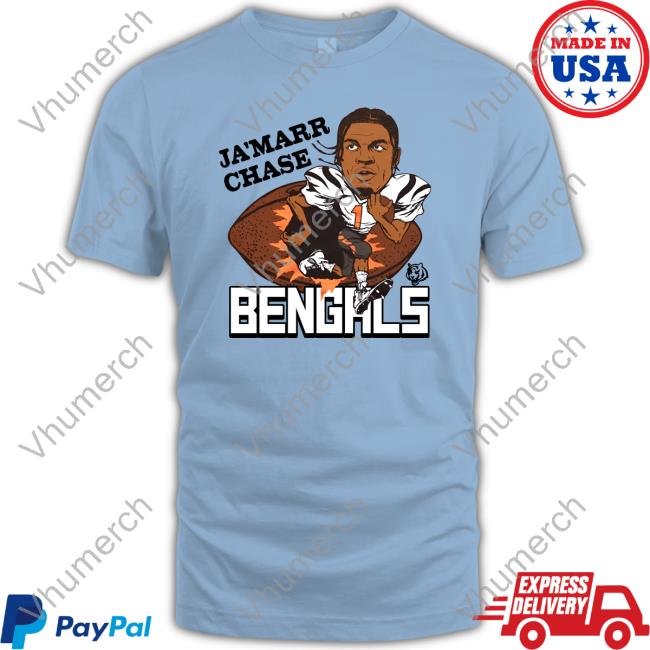 Cincinnati Bengals Ja'marr Chase Hoodie Sweatshirt Ja'marr Chase Bengals T Shirt Homage