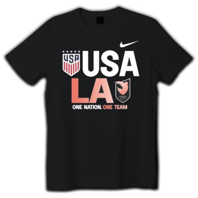Uswnt Angel City One Nation One Team Logo Shirt