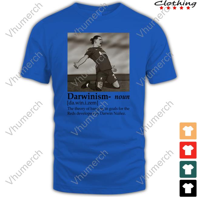 Darwinism Noun The Theory Of Banging In Goals For The Reds Developed By Darwin Nunez Hoodie Sweatshirt