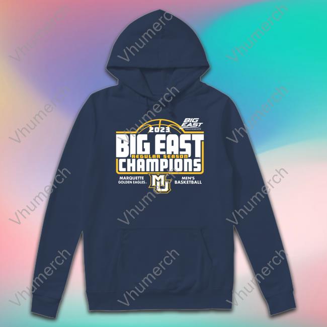 Marquette Basketball 2023 Big East Regular Seasons Champions Tee Marquette Spirit Shop