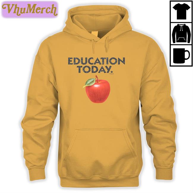 Education Today Tee Shirt Yunhyeong Wearing Education Today Hoodied Sweatshirt