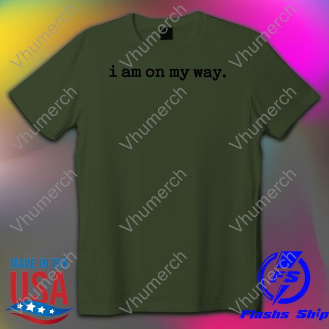I Am On My Way Tee Shirts Isaac Anderson Merch I Am On My Way Shirts St Pancras Embroidered Shirts Isaacandersonuk