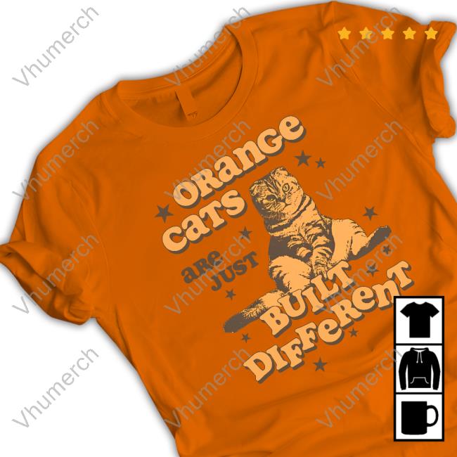 Top Orange Cats Are Just Built Different Hoodie