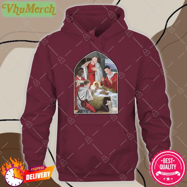 Adults Jesus And Saka Gunners Christmas Jumper T Shirt