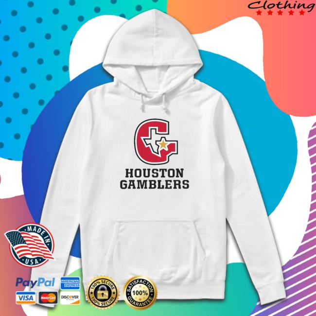 Houston Gamblers Sideline shirt, hoodie, tank top, sweater and long sleeve t-shirt Houston Gamblers Sideline Hoodie