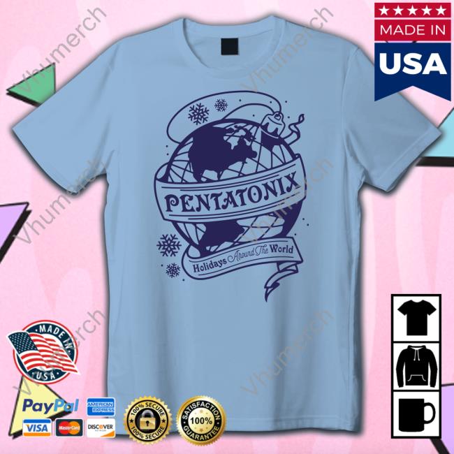Holidays Around The World Lavender Tee Pentatonix Merch