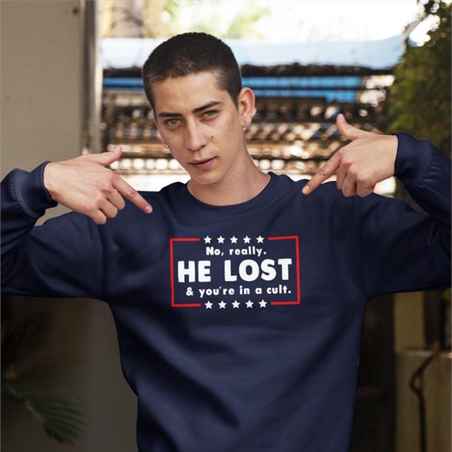 Cmublock61 No Really He Lost You're In A Cult Tee