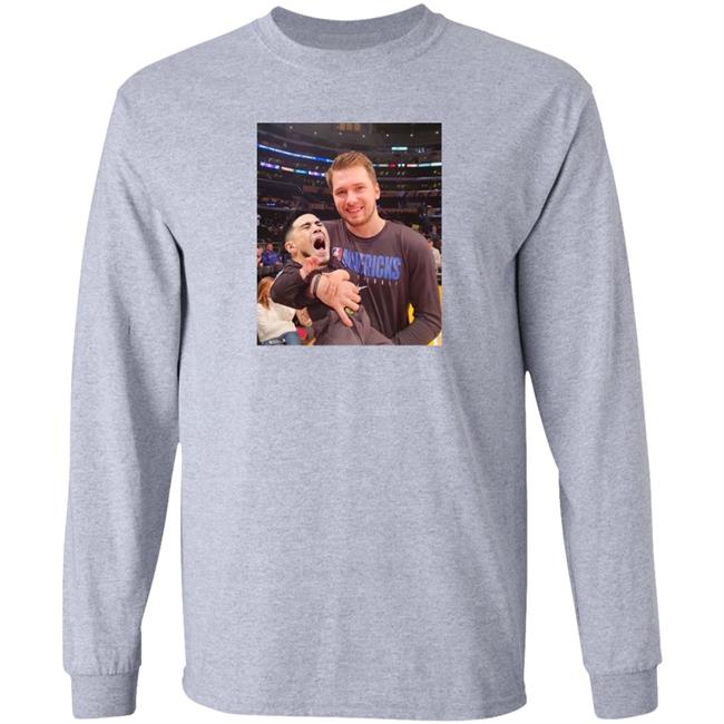 Juju Luka Doncic Carrys Devin Booker Baby Shirt Nocontextees Luka Doncic Carrying Devin Booker Crying Baby Picture Tee Shirt Juju Luka Doncic Carrys Devin Booker Baby Shirt Nocontextees Luka Doncic Carrying Devin Booker Crying Baby Picture Tee Shirt