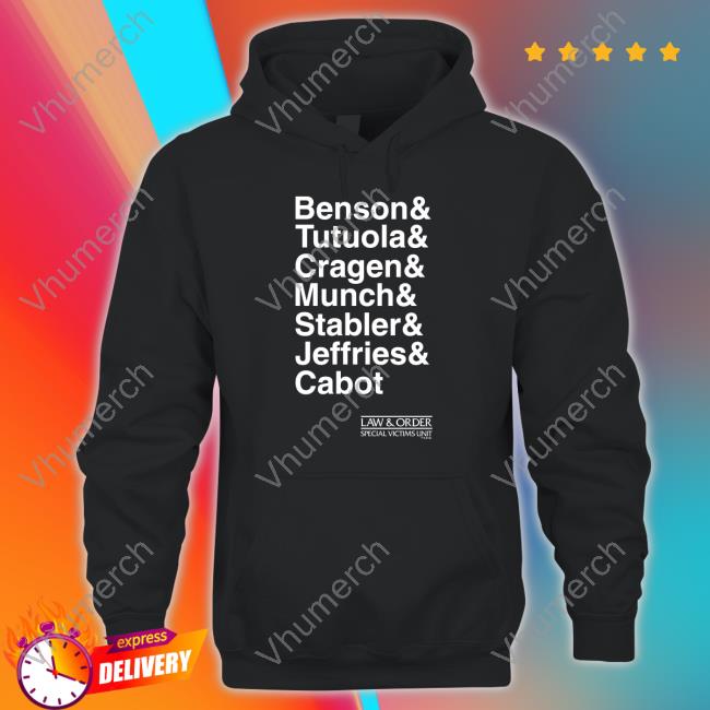 March Stephanie Benson Tutuola Cragen Munch Stabler Jeffries Cabot Shirt