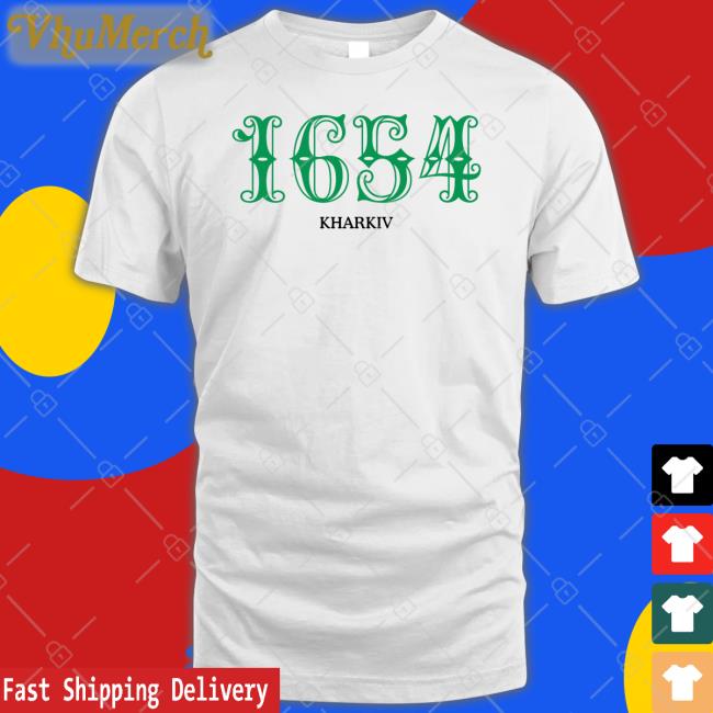 Iryna Voichuk Wearing 1654 Kharkiv Tee Shirt