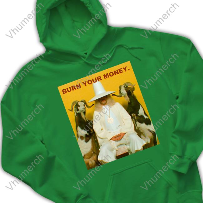 Jorge R. Gutierrez Wearing Burn Your Money T Shirt