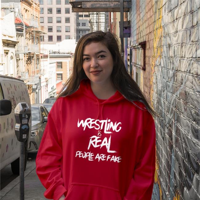 Brittni Sacco Wrestling Is Real People Are Fake Hoodie
