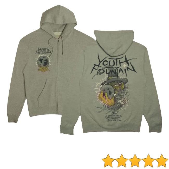 Official Youth Fountain Wizard Hooded Sweatshirt Youthfountainmerchuk Merch Store Shop