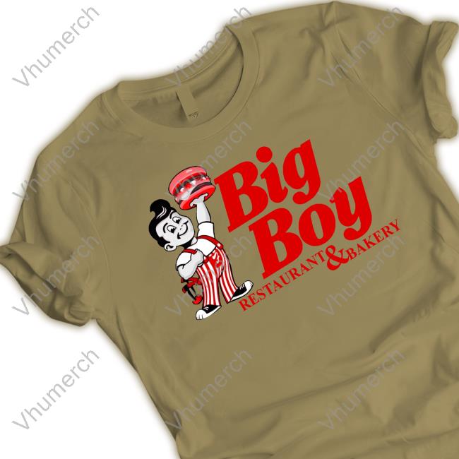 Langer's Delicatessen Poolman Wearing Big Boy Restaurant & Bakery Shirt