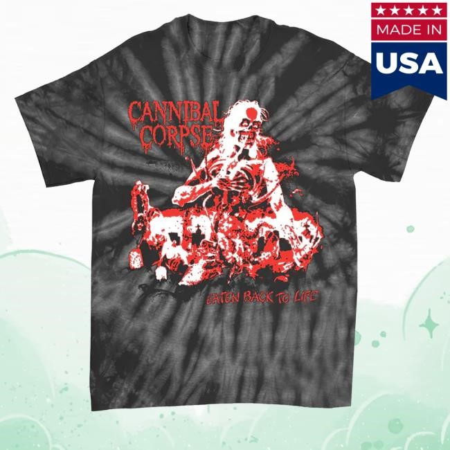 Indie Merch Store Cannibal Corpse Eaten Back To Life Tie Dye New Shirt