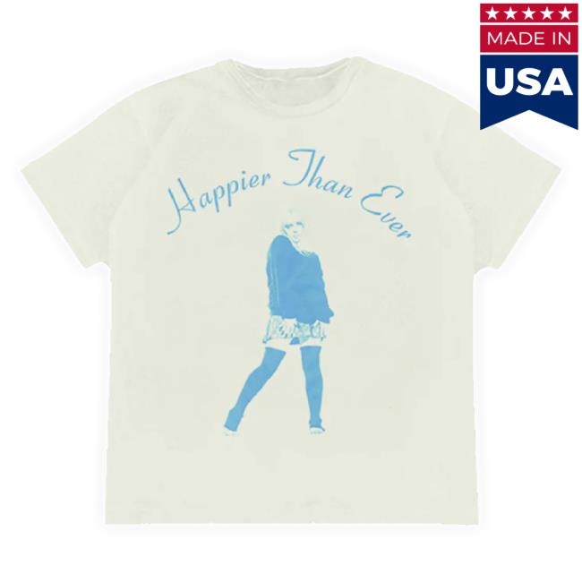 Original Billie Eilish Merch Store Homecoming Stamped Off White Shirt Billieeilish Shop