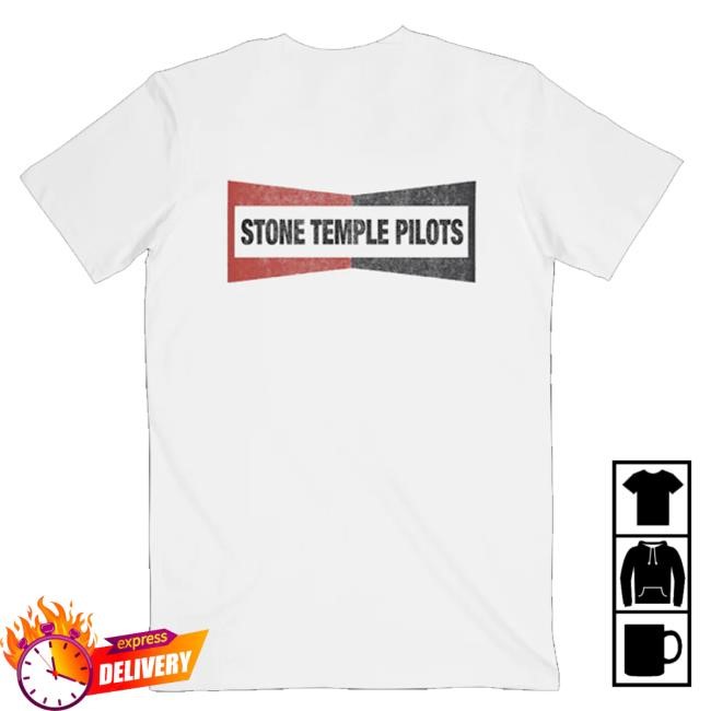 Official Stone Temple Pilots Merch Cig Logo White Crewneck Sweatshirt