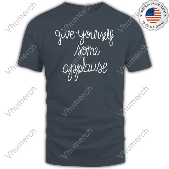 Sofia Carson Wearing Give Yourself Some Applause T-Shirt