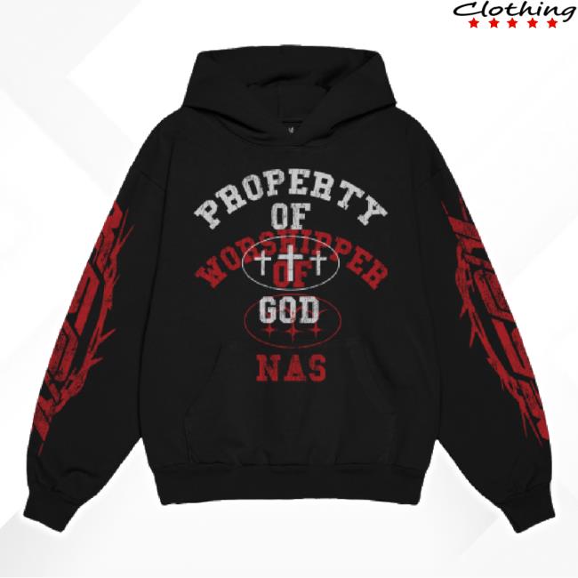 Trending Lil Nas X Merch Store Property Of God Pullover Classic Shirt Red Lilnasxstore Shop