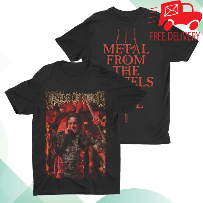 Official Night Shift Merch Indie Merch Store Cradle Of Filth - Metal From The Bowels Of Hell Popover Shirt NightShiftMerch IndieMerchStore
