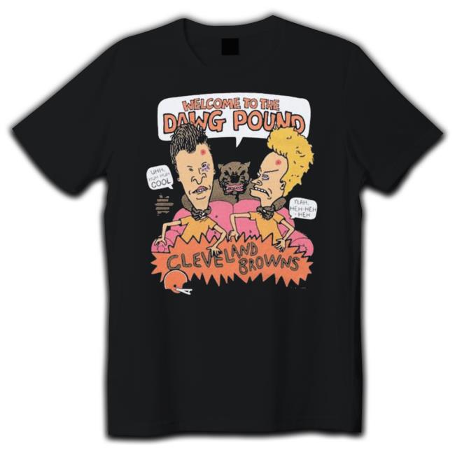 Beavis And Butthead X Cleveland Browns Dawg Pound Tank Top Beavis And Butthead X Cleveland Browns Dawg Pound Tee Shirt