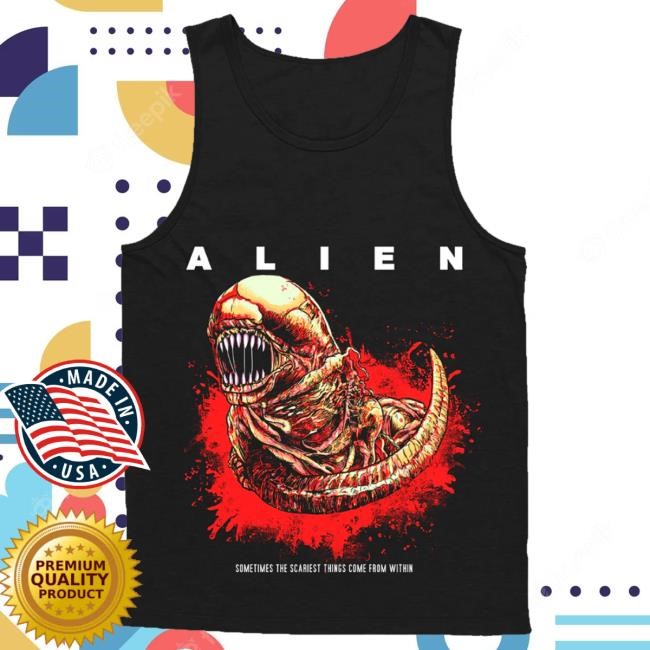 Cavitycolors Merch Alien Chestburster Tanktop Crewneck Sweatshirt
