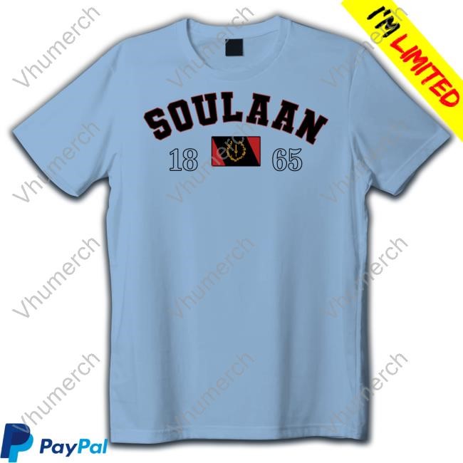 1389 Woodliff Soulaan Heritage Flag 1865 Tee Shirt