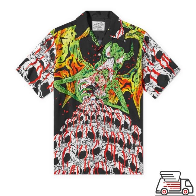 Wacko Maria X Neck Face Type-1 Anniversary Hawaiian T Shirts