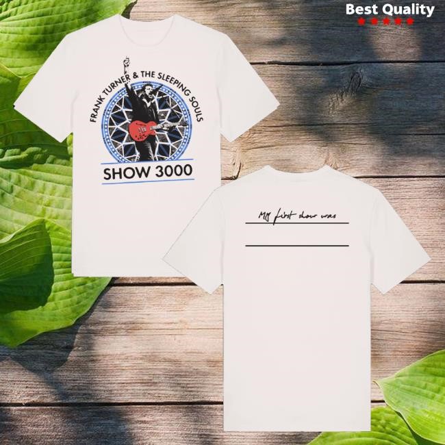 Official Frank Turner Merch Show3000 My First Show Long Sleeve T Shirt